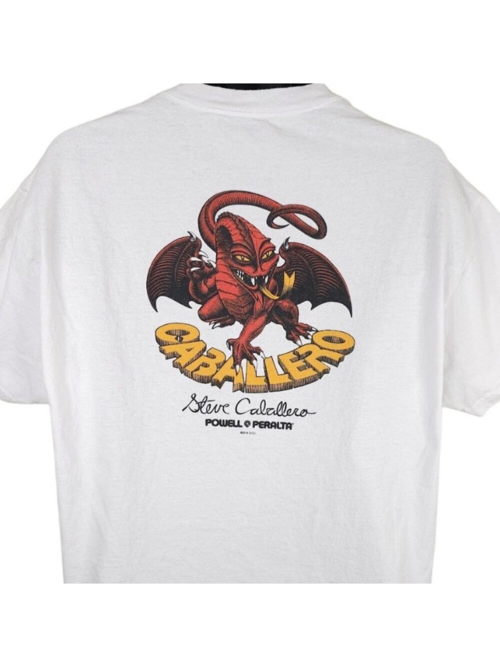 Powell Peralta Skateboarding T Shirt Mens Size XL White Steve Caballero Skater